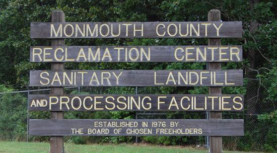 Monmouth County Reclamation Center sign