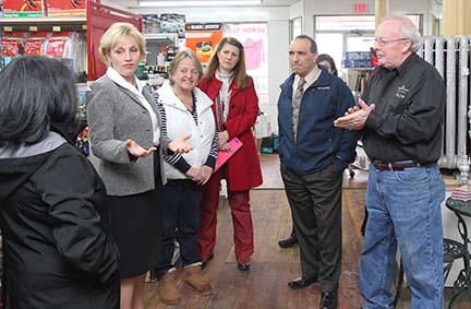 NJ Lt. Gov.Kim Guadagno was joined by Freeholders DiMaso and Arnone at Sea Bright Hardware