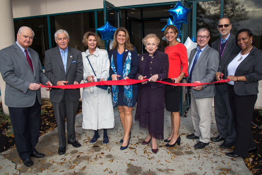 Freeholder Serena DiMaso, Esq. joins with Freeholder Director Lillian G. Burry, Freeholder Deputy Director John P. Curley, Senator Jennifer Beck and numerous officials for the grand opening of the Monmouth County Division of Workforce Development on Oct. 30 in Eatontown.