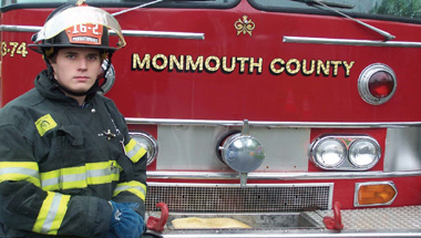 Frank Bohn of the East Freehold Fire Company, received an honors graduate award Frank Bohn of the East Freehold Fire Company, received an honors graduate award