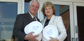 Freeholder Barbara McMorrow joins Office on Aging Director John Wanat to restore transportation funding